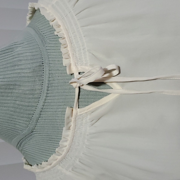 Chico's top long sleeve cream color - Picture 3 of 5